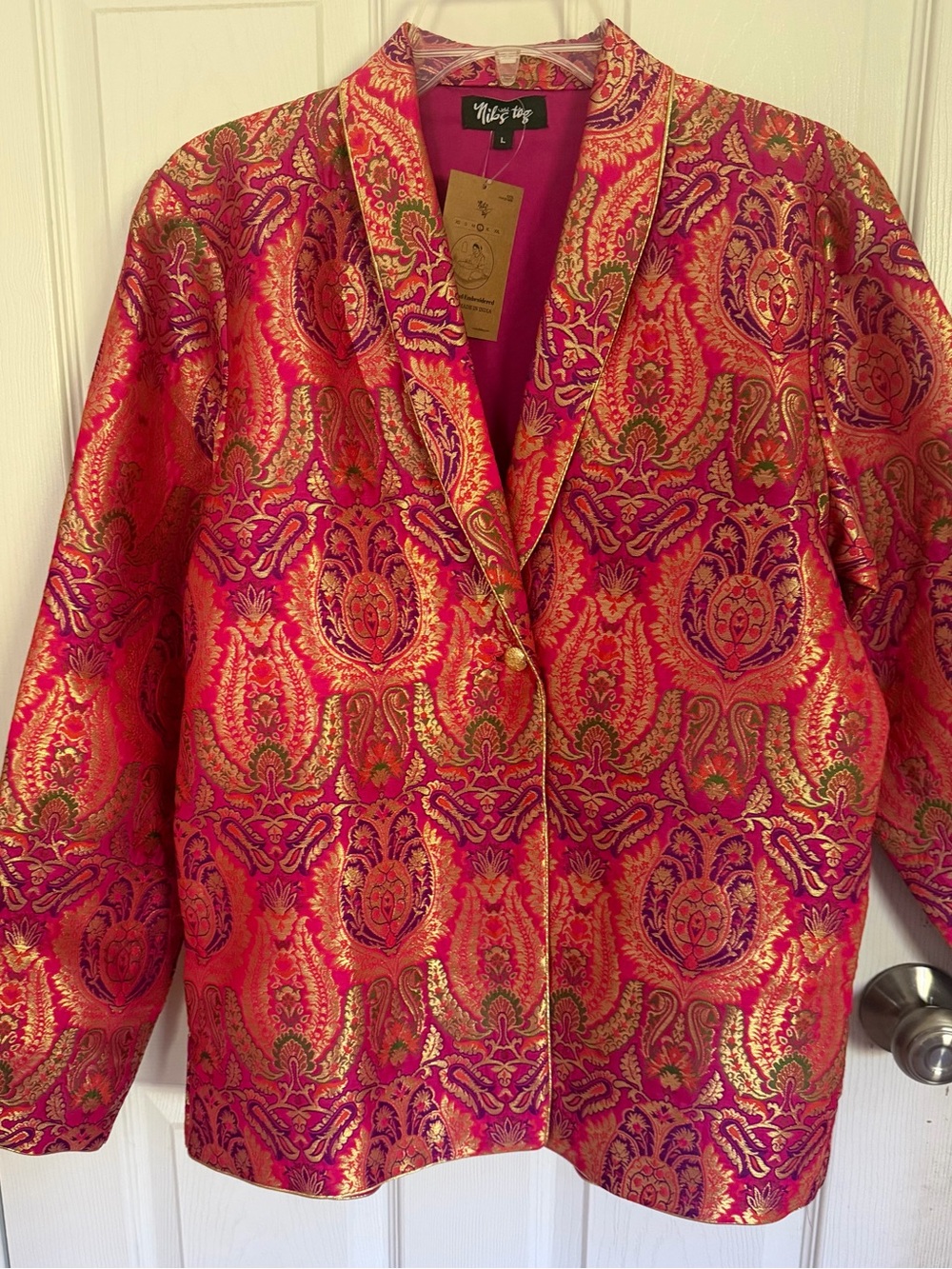 Multicolored Metallic Brocade Jacket